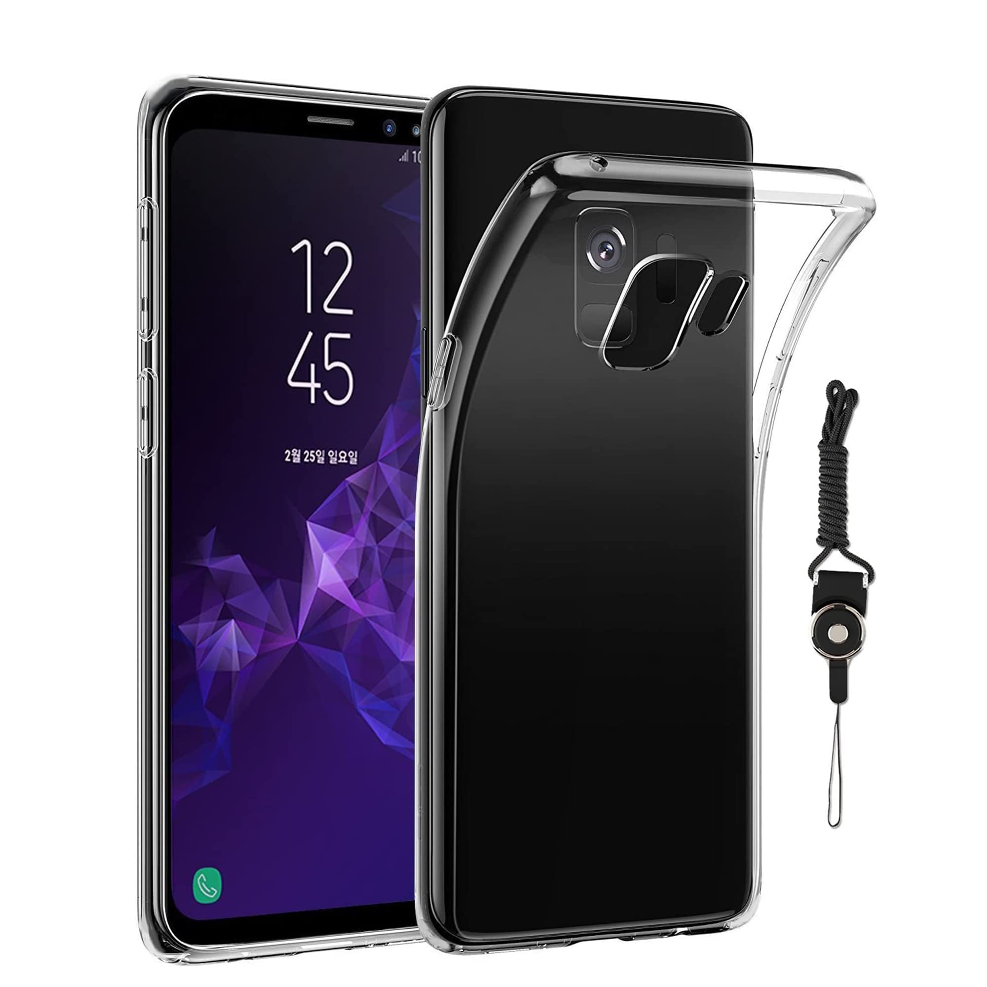 Amazon | Awubaige Galaxy S9 SC-02K SCV38 用の ケース クリア 超薄型